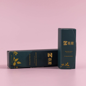 渐变绿色磨砂玻璃精油滴管瓶12毫升化妆品包装与纸盒 - Product Image 6