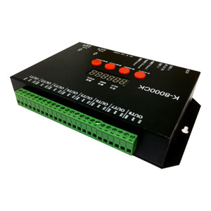 T8000 AC110-240V SD карты 8192 пикселей контроллер для WS2801 WS2811 LPD8806 MAX 8192 пикселей DC5V водонепроницаемый непромокаемые RGB пульт дистанционного управления - Product Image 2
