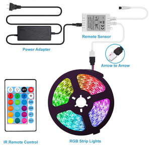 5050 12V 30d renk değiştiren LED şerit ışıkları Wifi LED ışıkları Google asistan ve Alexa App kontrolü ile dekoratif ışıklar şerit - Product Image 3