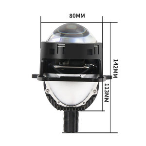 LEDライト自動車用B2モデルBi LEDプロジェクターレンズ3 LEDヘッドライト60W高出力LEDライト自動照明システム12V