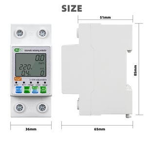 RMshebei SmartLife WIFI MCB akıllı elektrik sayacı Kwh 63A 110V/220V kesici Mini voltaj koruyucusu wifi akıllı devre kesici - Product Image 3