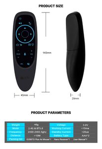 Sprach assistent Air Mouse Remote 2,4 GHz Mini Wireless Android TV-Steuerung & Lern mikrofon für Computer PC Android TV