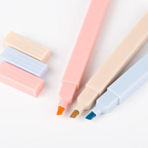New Style Six Colour Mini Oblique <strong>Tip</strong> Colourful Marker <strong>Highlighter</strong> with 6mm Writing Width for Study Mark Key Point - Product Image 1