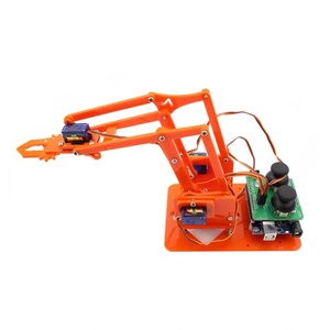 SG90 MG90S Kit Robot 4 DOF braccio meccanico acrilico Robot manipolatore artiglio Maker apprendimento Kit fai da te Robot per Arduino - Product Image 4