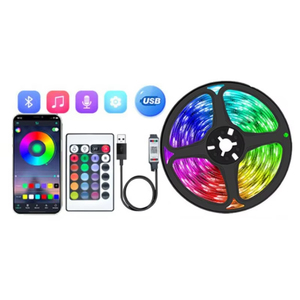 5V USB Bluetooth RGB Color Changing Waterproof <strong>5050</strong> Smart <strong>Led</strong> Strip <strong>Light</strong> with Remote Control