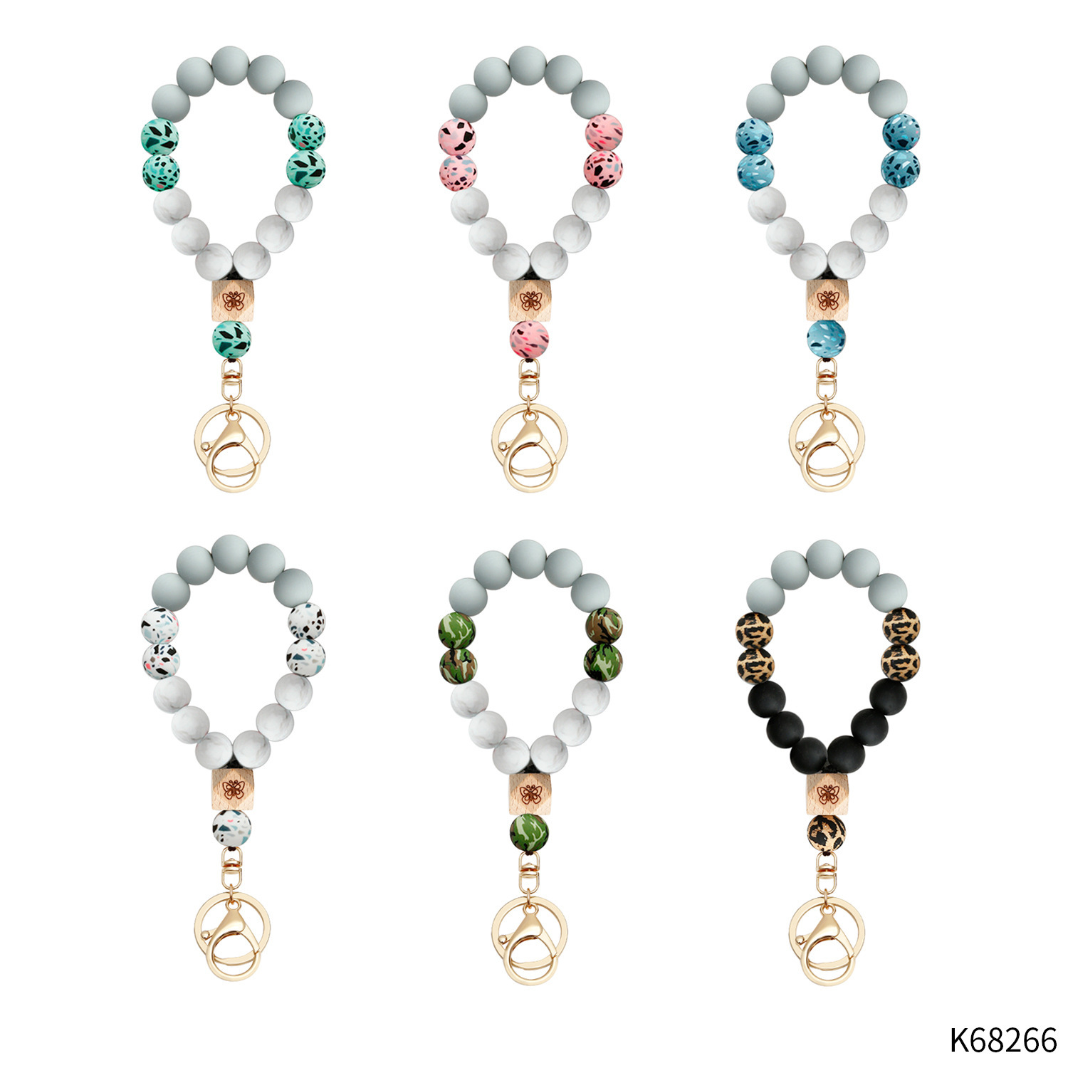 Pulsera de cuentas fluorescentes