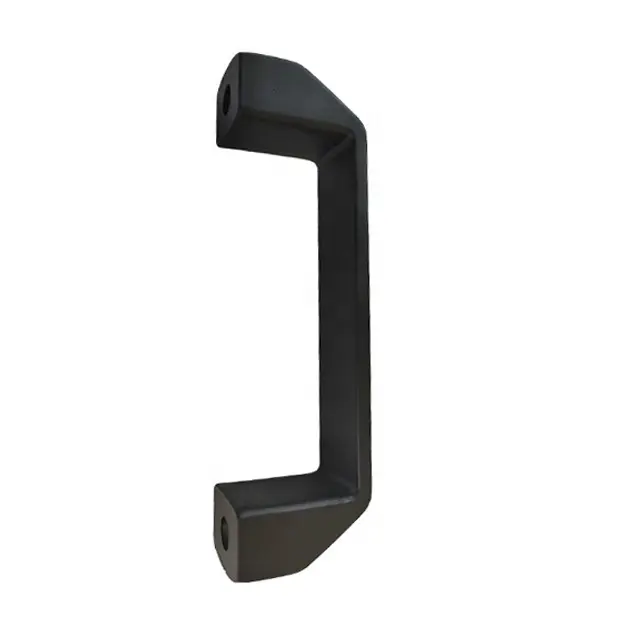 Miglior prezzo 90mm profilo in alluminio porta maniglia nera in plastica rettangolare maniglia commercio garanzia mobili pomelli