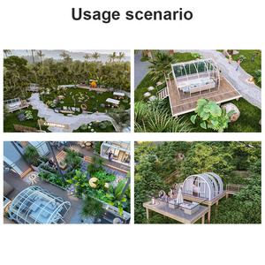 Bán tròn bên bờ biển sunroom di động glamping Pod Điện mở rộng với ánh sáng và bóng râm cho khách sạn ven biển phòng ngủ của khách - Product Image 5
