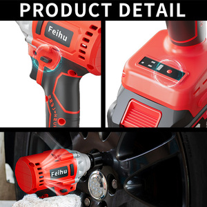 Hochwertiger kunden spezifischer 21V 1/2 Drehmoments chl üssel Neuer wiederauf ladbarer elektrischer Lithium-Akku-Schlags ch rauber Reifen DIY Industrial - Product Image 3