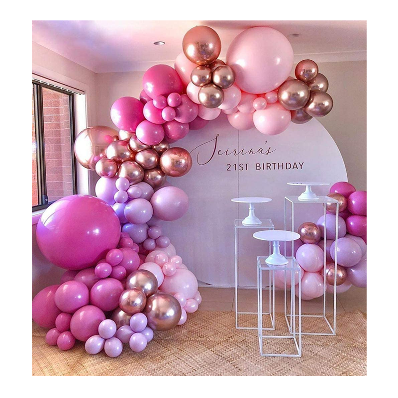 set di palloncini rosa 27