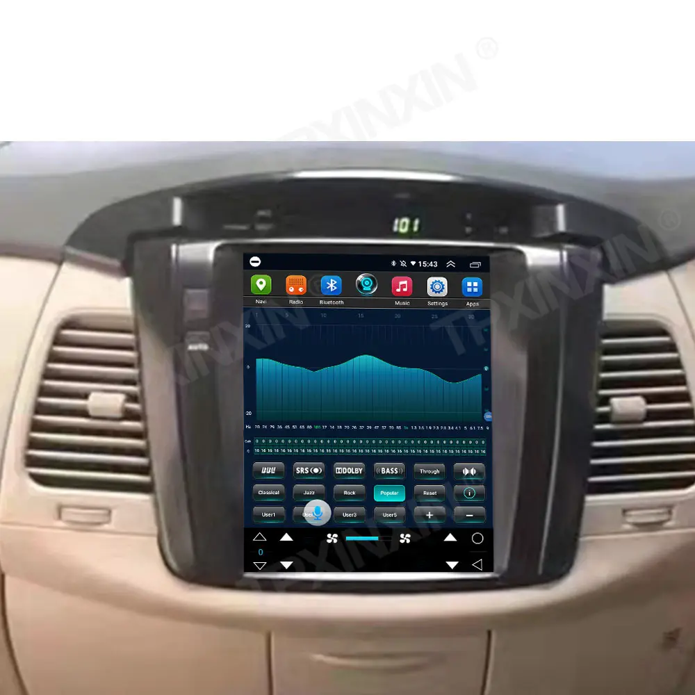 Thiết Bị Định Vị GPS Android 10.0 Đa Phương Tiện Cho Toyota Innova PX6HD Trình Phát Video Màn Hình Cảm Ứng Carplay Âm Thanh Nổi Tự Động