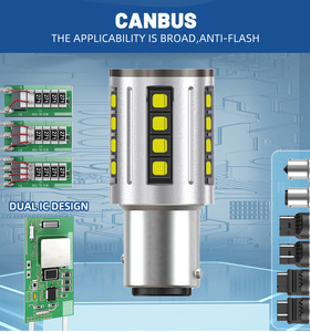 S2 3838 cips 12V araba dönüş sinyal ışığı geri dur işık Canbus ile 3156 7440 Cars 1156 olmayan Hyperflash arabalar için LED ampuller - Product Image 5