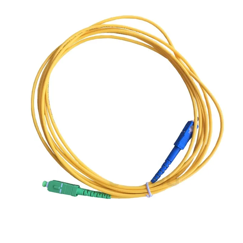 SC APC Aqua Patch Cord Simplex LSZH G657A2 cordon de connexion à fibre optique cordon de raccordement à fibre