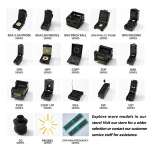 Flip Over with Knob Design Low Ball Loss 24 V BGA Socket <strong>Adapter</strong> 24 64 88 100 Pins Chip Aging Socket 1.0 mm Pitch Socket Header - Product Image 6