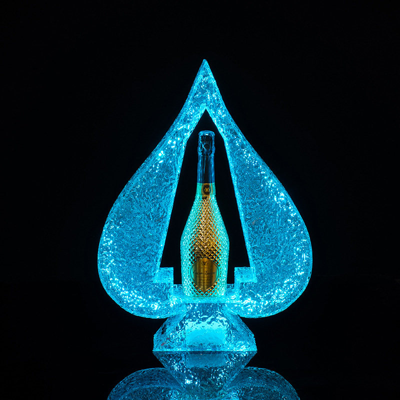 Colorful Icy Ace of Spades Wine Stand