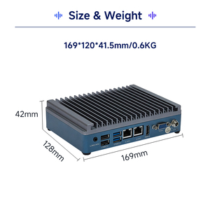 China Cheap Intel Elkhart Lake Celeron J6412 4C/4T 2.0GHz CPU COM Rs485/rs232 LPT HD-MI VGA Mini Industrial PC - Product Image 3