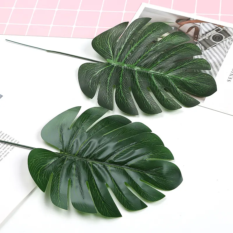 Artificial plant wall green plant wall materials wedding decoration leaves single artificial turtle back leaf