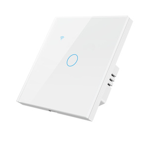 WiFi akıllı anahtar 1/2/3/4 Gang ev kullanımı ses kontrolü tek sıfır yangın kablolama akıllı yaşam kablosuz dokunmatik işık duvar anahtarı - Product Image 1