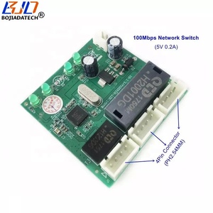 3ポート4ピンイーサネットスイッチDC5V 0.2ALanネットワークスイッチアンマネージド100Mbps - Product Image 1
