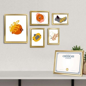 <strong>4x6</strong> Picture <strong>Frames</strong> Gold Photo <strong>Frames</strong> for Wall or Tabletop Display Simple Design Glossy <strong>Frame</strong> for Home Decoration - Product Image 4
