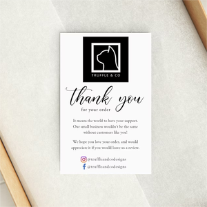 Wholesale Custom Logo Personalized Paper Card Custom Gift <strong>Thanks</strong> Card Thank You Card for Small Business - Product Image 1
