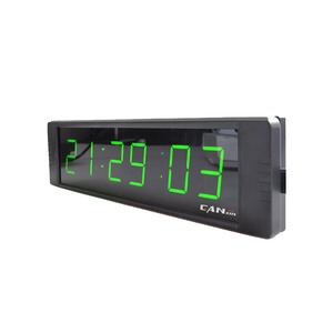 YIZHI GI6T-1G <strong>Custom</strong> LOGO Green Display LED HH:MM:SS 12/24 Hour Desk Wall <strong>Clock</strong> <strong>With</strong> Countdown Digital <strong>Timer</strong> <strong>With</strong> Remote Control - Product Image 4