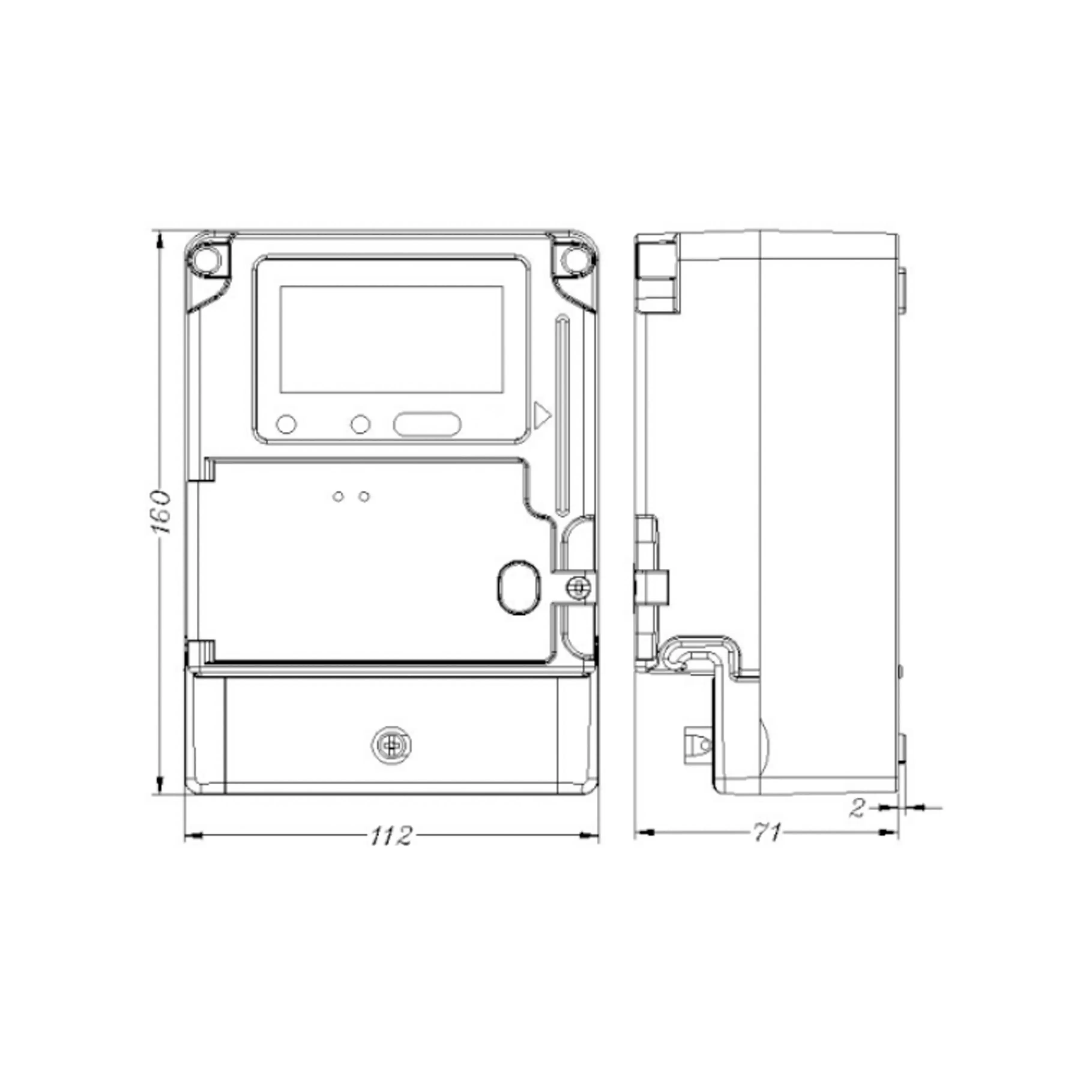 高レベルスマートエネルギーメーター単相ローカルエネルギーコストメーター当座貸越アラーム機能消費メーターワットメーター