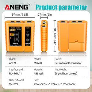 Multi <strong>Network</strong> Cable Tester Portable Electrical <strong>Network</strong> Cable Troubleshooting Tool - Product Image 4