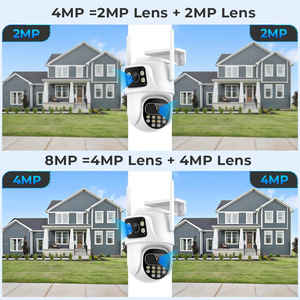 Icsee 6MP ống kính kép không dây CCTV Camera An Ninh IP67 không thấm nước Wifi giám sát theo dõi tầm nhìn ban đêm chức năng - Product Image 4