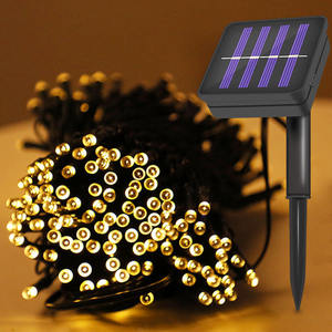 Güneş noel ışıkları güneş dize ışıkları açık su geçirmez 8 modları dışında <span class=keywords><strong>led</strong></span> Xmas ağacı veranda bahçe süslemeleri