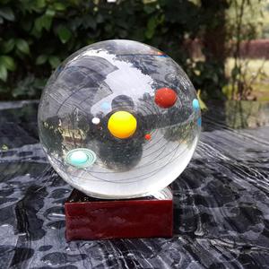 Ücretsiz kargo astronomik eğitim hediye Galaxy 8 gezegen güneş sistemi gezegen kristal top dekor - Product Image 4