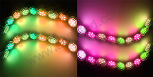 DC12V новый дизайн адресуемый RGB светодиодный пиксельный модуль света 35 мм 6 светодиодов для аттракционов и точечного освещения - Product Image 6