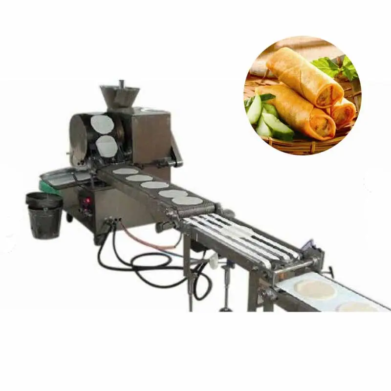 Volautomatische Pannenkoek Chapati Lente Roll Wrapper Maker Machine Lente Roll Blad/Lumpia/Samosa Pastry Sheet Making Machine