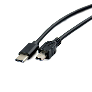 OEM 1pcs <strong>USB</strong> Type C 3.1 Male to Mini <strong>USB</strong> 5 Pin B Male Plug Converter OTG Adapter Lead Data Cable for Macbook Mobile 30cm - Product Image 1