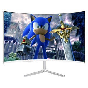 Monitor de PC para juegos con pantalla curva de 24 pulgadas y borde estrecho de escritorio Monitor de computadora inteligente FHD de 23,8 24 pulgadas con VGA HDMIed tipo C - Product Image 1