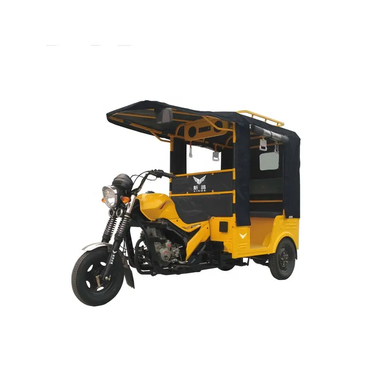 China factory sale low price gasoline passenger tricycle bajaj 3 wheel motorcycle with passenger seat for taxi