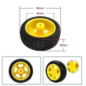 Getriebe motor Gummi radsatz für DIY Smart Car Robot Elektrorad-Kit für UNO 4WD Arduino Robot Smart Car