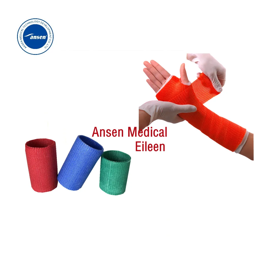 Surgical Products Resin Impregnated Bandage Orthopedic Water Proof Cast Synthetic Fibreglass Casting Tape