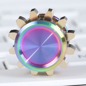 Bốn răng liên kết tinh khiết Đồng Con quay hồi chuyển Spinner Fidget spinner Đồ chơi tập trung lo lắng giảm căng thẳng Đồ chơi Spinners cho người lớn - Product Image 4