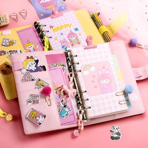 Cuaderno A6 con pegatinas bonitas para Niña-Pop colorido mano-cuenta diario de hojas sueltas estacionario para tomar notas creativas - Product Image 4