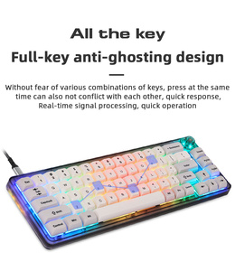 Moto speed CK69 Gaming Mechanische Tastatur USB-Kabel 67 Tasten RGB Hintergrund beleuchtung Full-Key Hot Swap Programmiert für Spieler - Product Image 5