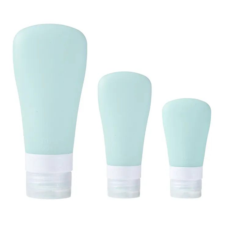 Vendita calda online nuovi prodotti di tendenza bottiglia di tubo flessibile a doppio strato in Silicone detergente per il viso bottiglia Flip Top bottiglia di crema per le mani