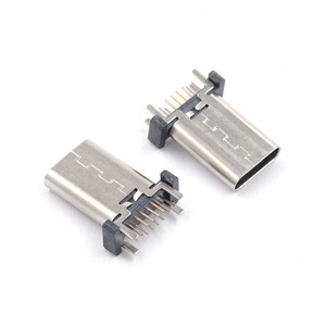 <strong>TYPE</strong>-C <strong>Vertical</strong> <strong>Female</strong> 16Pin 180 Degree Height 13.7mm <strong>TYPE</strong>-C Socket <strong>USB</strong> Connector - Product Image 6