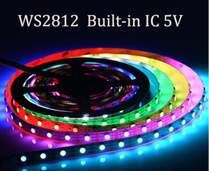Tcwin 10 мм Белый Черный Pcb Адресуемая Светодиодная лента Ws2811 Ws2812 Ws2815 пикселей произвольное Программирование гибкая светодиодная лента Водонепроницаемый - Product Image 5