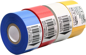 Cinta de transferencia térmica de resina de 30mm para codificador de fecha, máquina de codificación por lotes, lámina de estampado en caliente Compatible con impresora de etiquetas, 30mm x 100m - Product Image 4