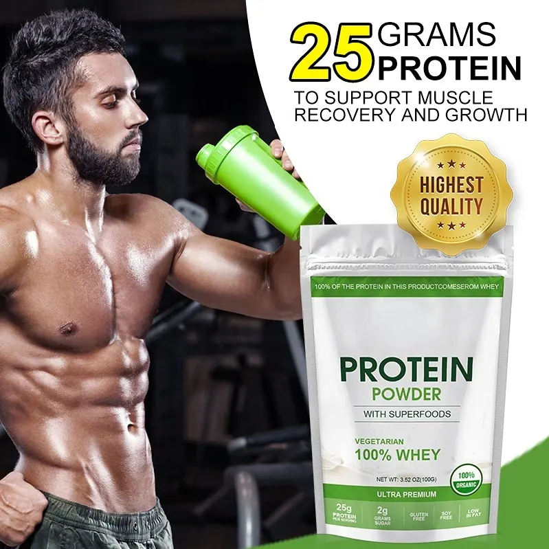 GPGP الناس مصل اللبن بروتين الطاقة تقوية العضلات رباعي النمو greeng نمو العضلات