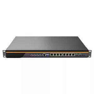 1U VPN Firewall Server with 8*LAN 2*SFP Rack Mount <strong>Network</strong> Security 12th Intel Celeron 3855U DDR4 Pfsense <strong>Computer</strong> in Stock - Product Image 1