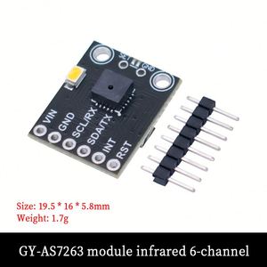 センサーモジュールAS7341 AS7343可視赤外線カラー分光計送信GY-AS7262 AS7263 - Product Image 3