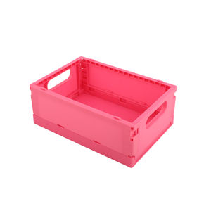 קופסת אחסון מתקפלת מפלסטיק PP, סל מתקפל, ניתן לערום, חמוד, לאחסון איפור, תכשיטים, צעצועים, מארגן אחסון נייד - Product Image 2