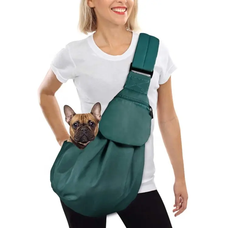 Nhỏ Pet Dog Carrier Sling Có Thể Điều Chỉnh Dây Đeo Vai Có Thể Đảo Ngược Tote Bag Dog Cat Đi Du Lịch Tàu Điện Ngầm Pet Dog Carrier Sling